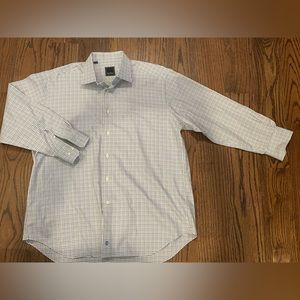 David Donohue checked long sleeve button down shirt